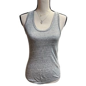 J Crew 100% Linen Grey Tank Top